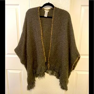 LUCKY oversized open knit cardigan